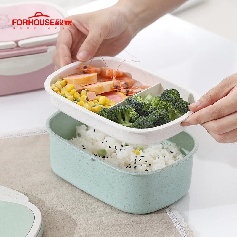 Детский Ланч-бокс трехслойный Bento box Портативный пищевой контейнер для детей с