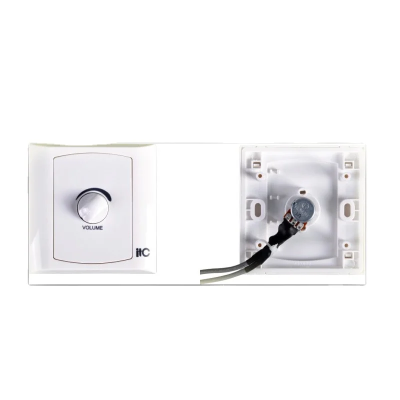 

Active mini speaker volume control for active ceiling speaker