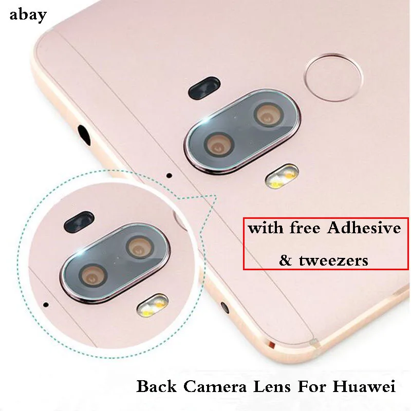 Стеклянная крышка для объектива задней камеры с наклейкой или наклейками 3M Huawei 6