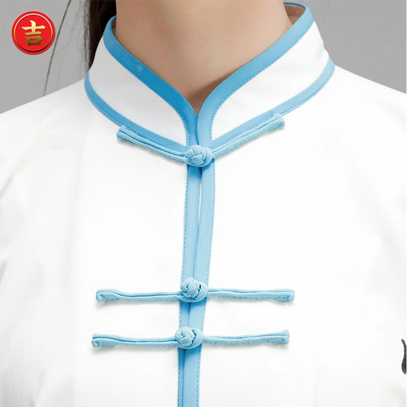 Tai Chi Clothing Women White Chinese Style Martial Arts Qigong Uniforms Traditional Wedding Dresses Orchid Grass | Тематическая