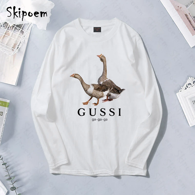 Модная футболка женская в стиле Харадзюку готический размера плюс с длинным