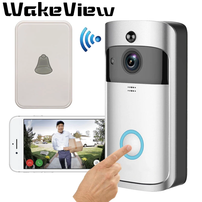 WakeView умный беспроводной WiFi видео дверной звонок Интерком 720P монитор камера