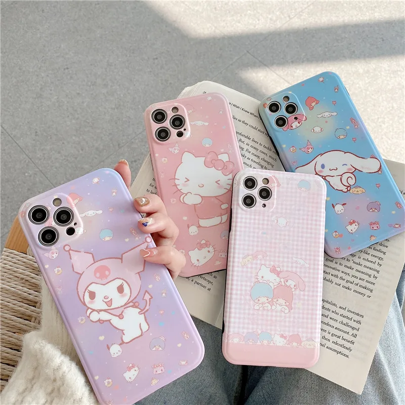 Kawaii НОВЫЙ Sanrio аниме мультфильм Kitty Kuromi Cinnamoroll LittleTwinStars милая фотография подходит