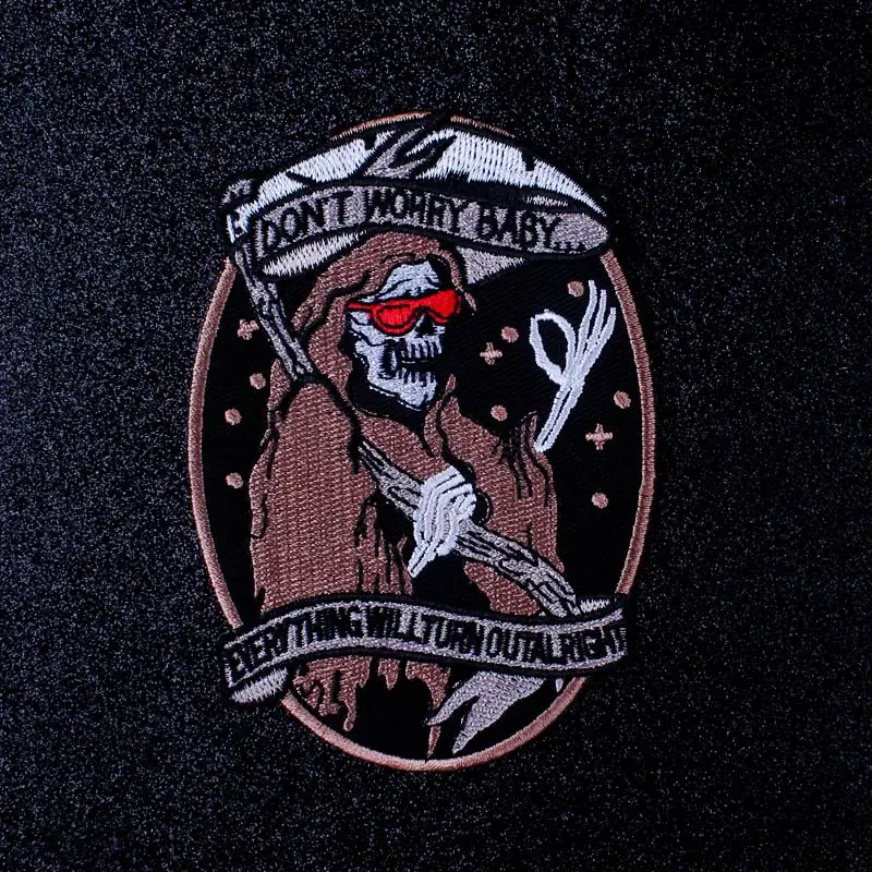 Нашивки с надписью Death Skull на одежде | Дом и сад