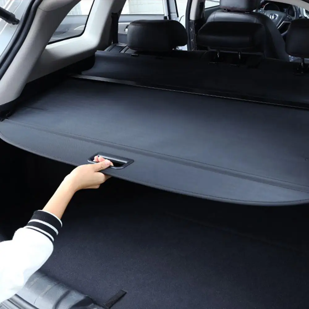 car interior rear trunk cargo luggage cover security shade shield curtain retractable cargo cover for nissan x trail 2014 2018 free global shipping