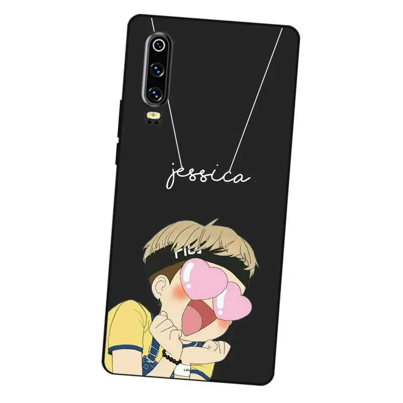 Кошка пользовательское имя DIY черный мягкий Уретановый Термопластик (tpu)