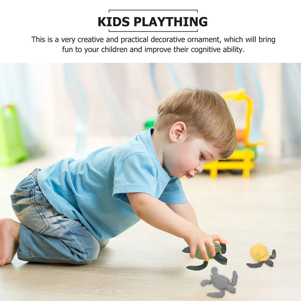 

2 Sets Animals Figures Life Cycle Models of Octopus and Tortoise for Kids