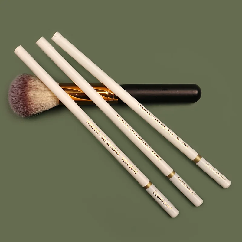 

3 Pieces / Set White Sketch Charcoal Pencil Standard Pencil Painting Pencil Set Painter Painting Art Supplies Painting Tools