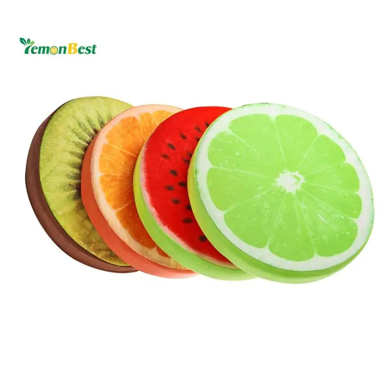 Высококачественная симпатичная 3d-подушка с фруктами круглая подушка имитация