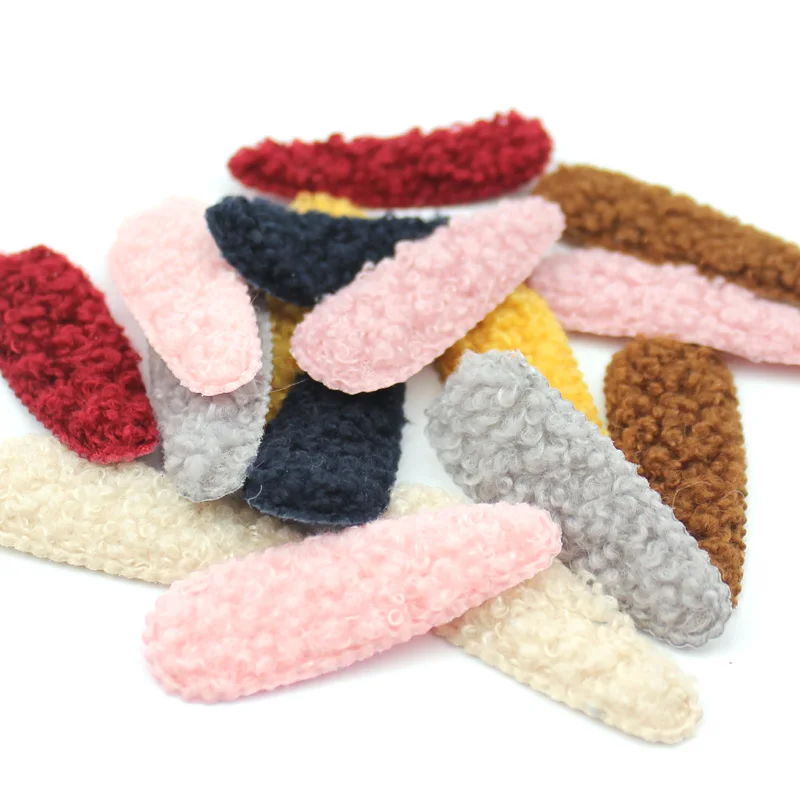 Заколка плюшевая детская 2 х2 5 см 40 шт.|Заплатки| |