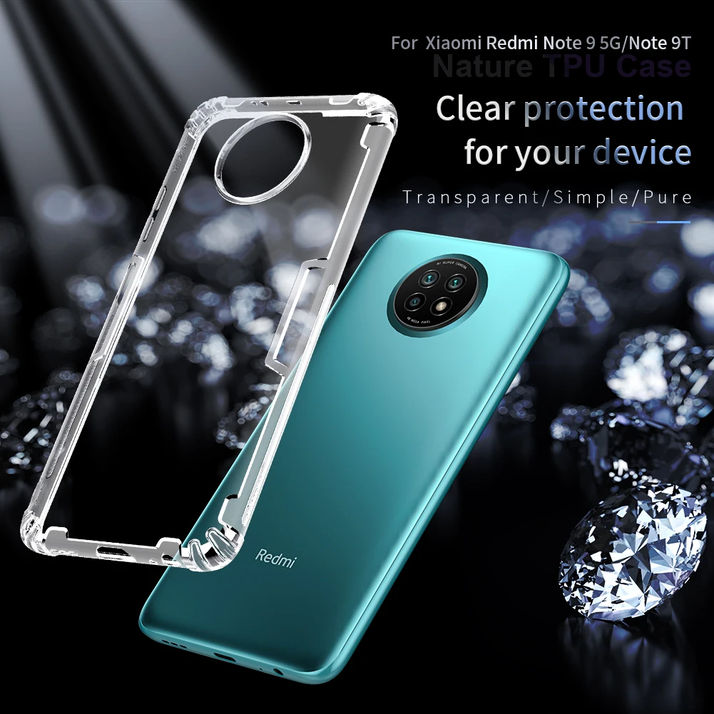 Для Xiaomi Redmi Note 9T чехол Nillkin ТПУ 0 6 мм задняя крышка coque Чехлы для | Мобильные