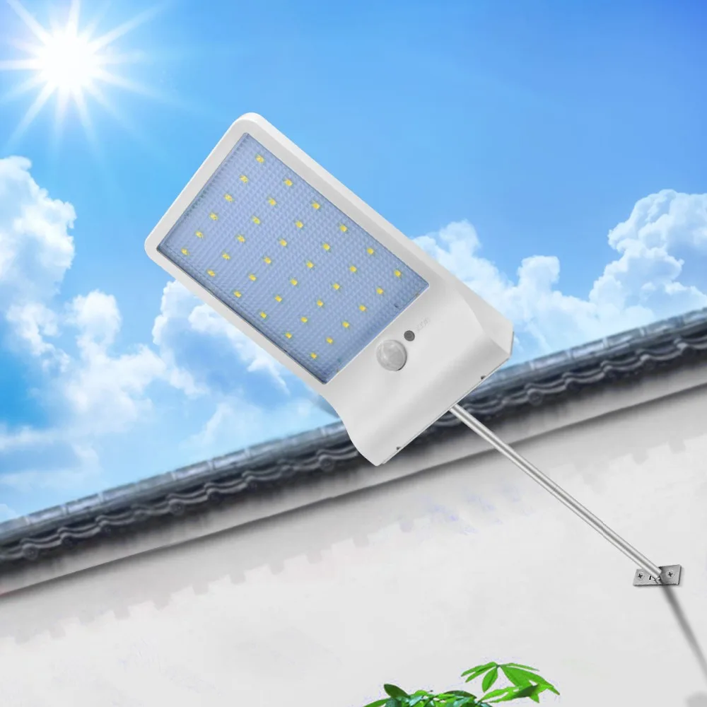 450LM 36 LED Солнечная энергия уличный свет PIR датчик движения лампы для сада