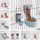 Автоматическая миска для домашних животных, емкость для воды, контейнер для еды чаша дозатора для щенков, кошек, кроликов, товары для кормления домашних животных