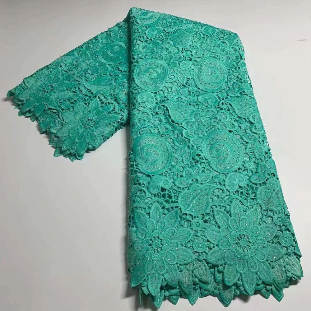 

5 Yards Top Class Guipure lace very Soft African Cord Fabric Neat embroidery Nigerian Ghana Dubai Wedding