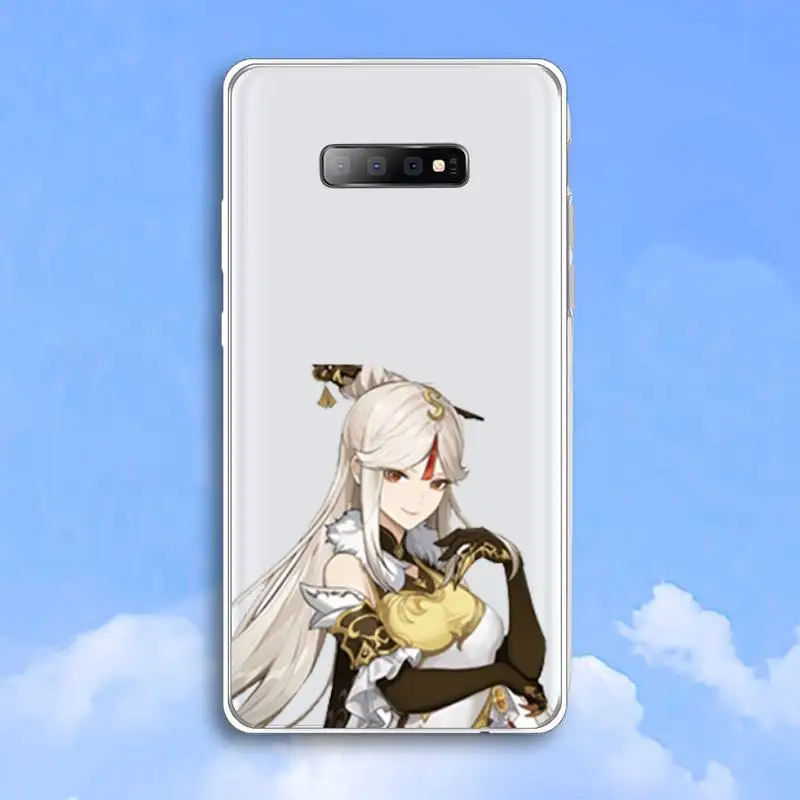 

genshin impact fashion hot game high quality Phone Case Transparent For Samsung Galaxy A 71 21s S note 8 9 10 plus 20 ultra
