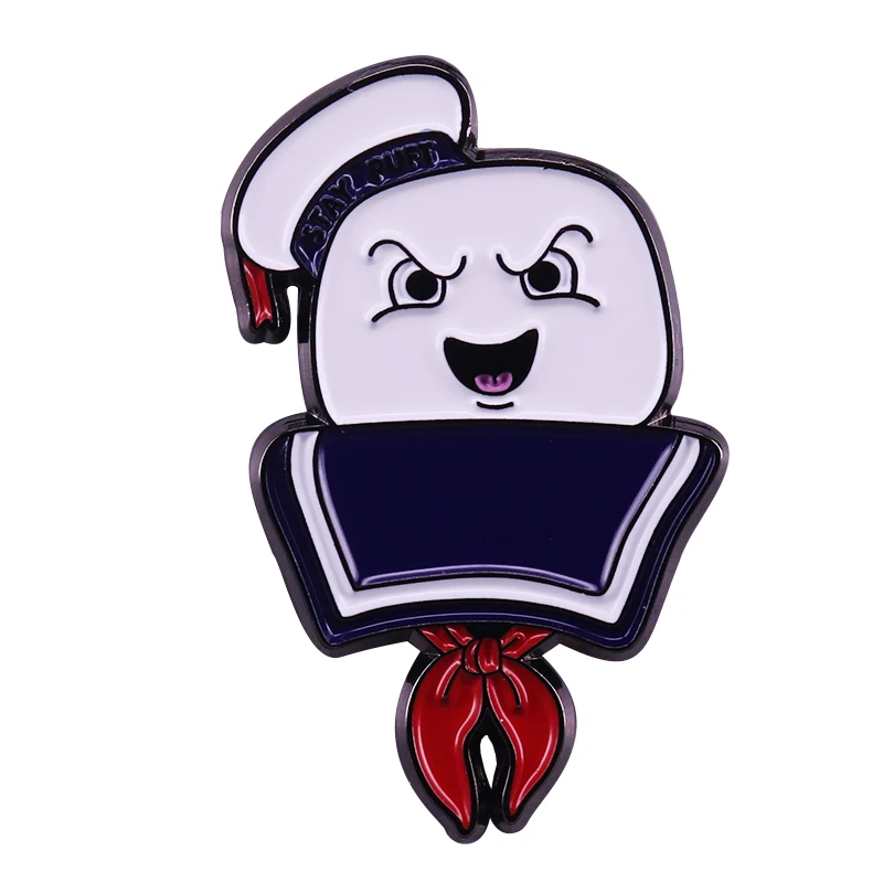 Mr. Stay Puft pin Ghostbusters ужасная комедия любимый персонаж | Украшения и аксессуары