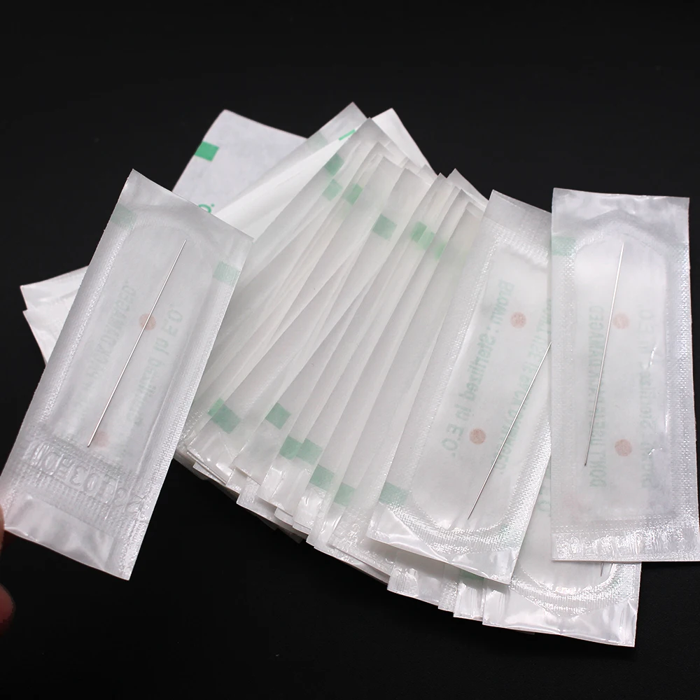 Иглы 1R 0 35*50 мм 100 шт. маленькие иглы Frech/Sunshine для перманентного макияжа татуажа