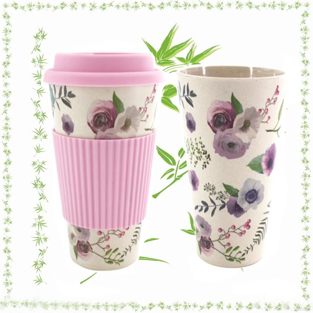 400 мл кружки многоразовые из бамбукового волокна кофейные с изоляцией кружка для