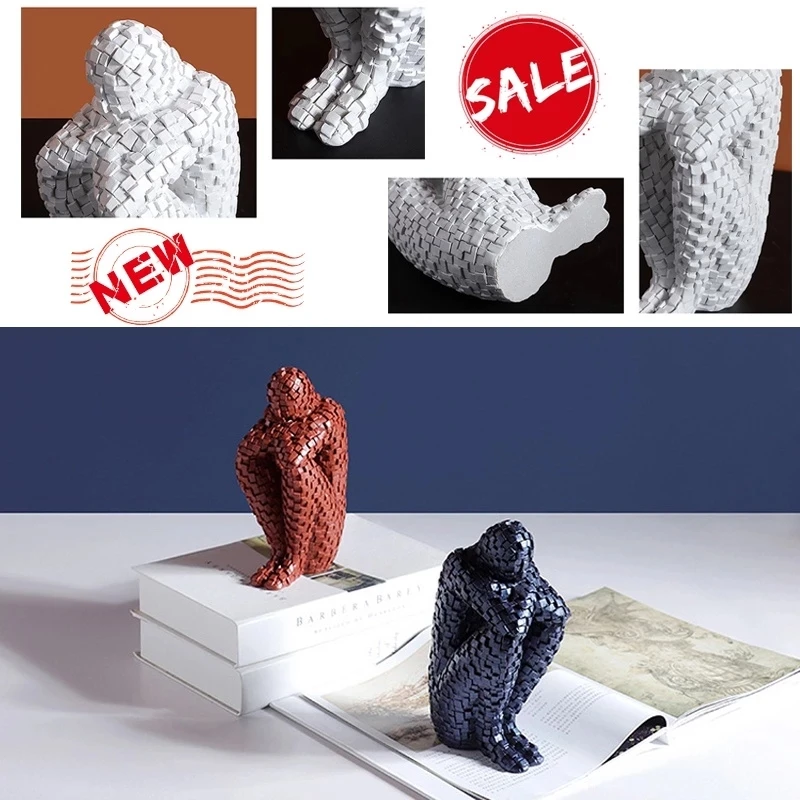 

Nordic Roman Resin Statue Sculpture Modern Art Resin Thinker Statues for Decoration Resin Ornament Gifts Home Decoration Accesso