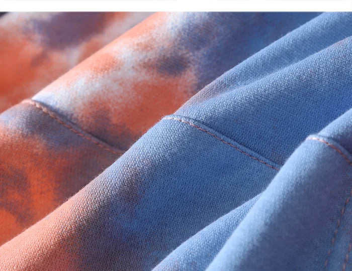 Aelfric Eden Tie dying толстовки мужские осень Харадзюку хип хоп цветной пуловер Повседневный хлопковый свитер с капюшоном уличная одежда
