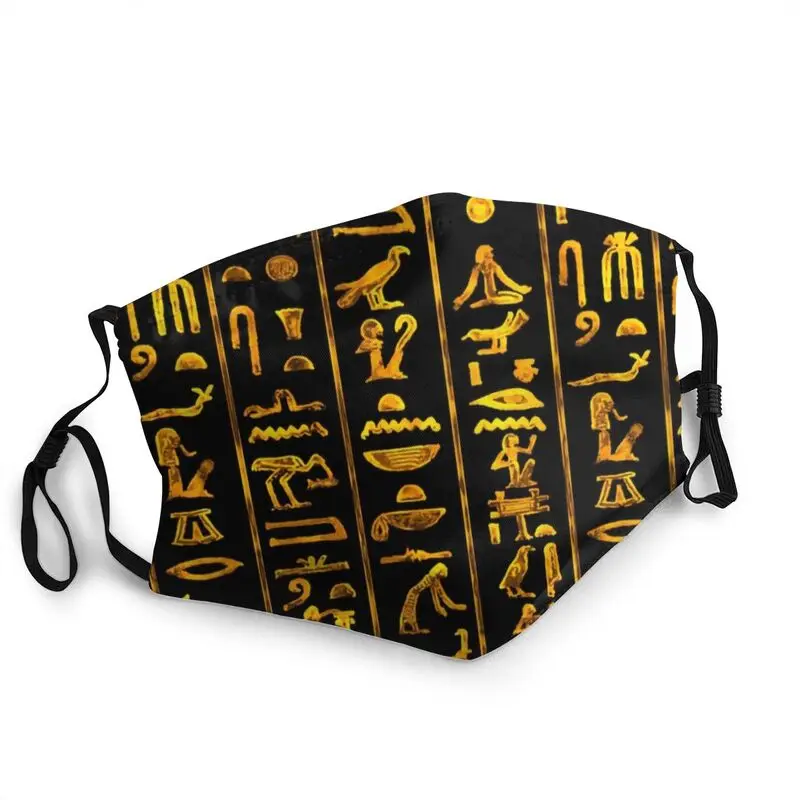 

Breathable Ancient Egyptian Hieroglyphs Mouth Face Mask Men Women Anti Dust Protection Respirator Muffle