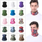 Высокоэластичная бандана, бафы, гетры, повязка на голову, Балаклава для велоспорта, рыбалки, уличная спортивная охотничья труба, маскирующий шарф для лица для мужчин и женщин, мужской шарф