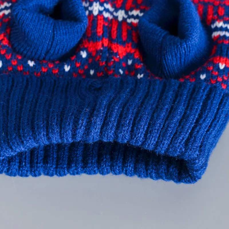 Одежда для домашних животных Рождественский свитер с принтом лося осенне зимнее