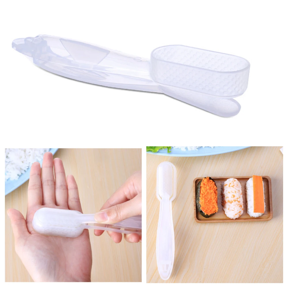 Японская форма для суши Nigiri риса в круглая кухонный инструмент Bento с ручкой пресс