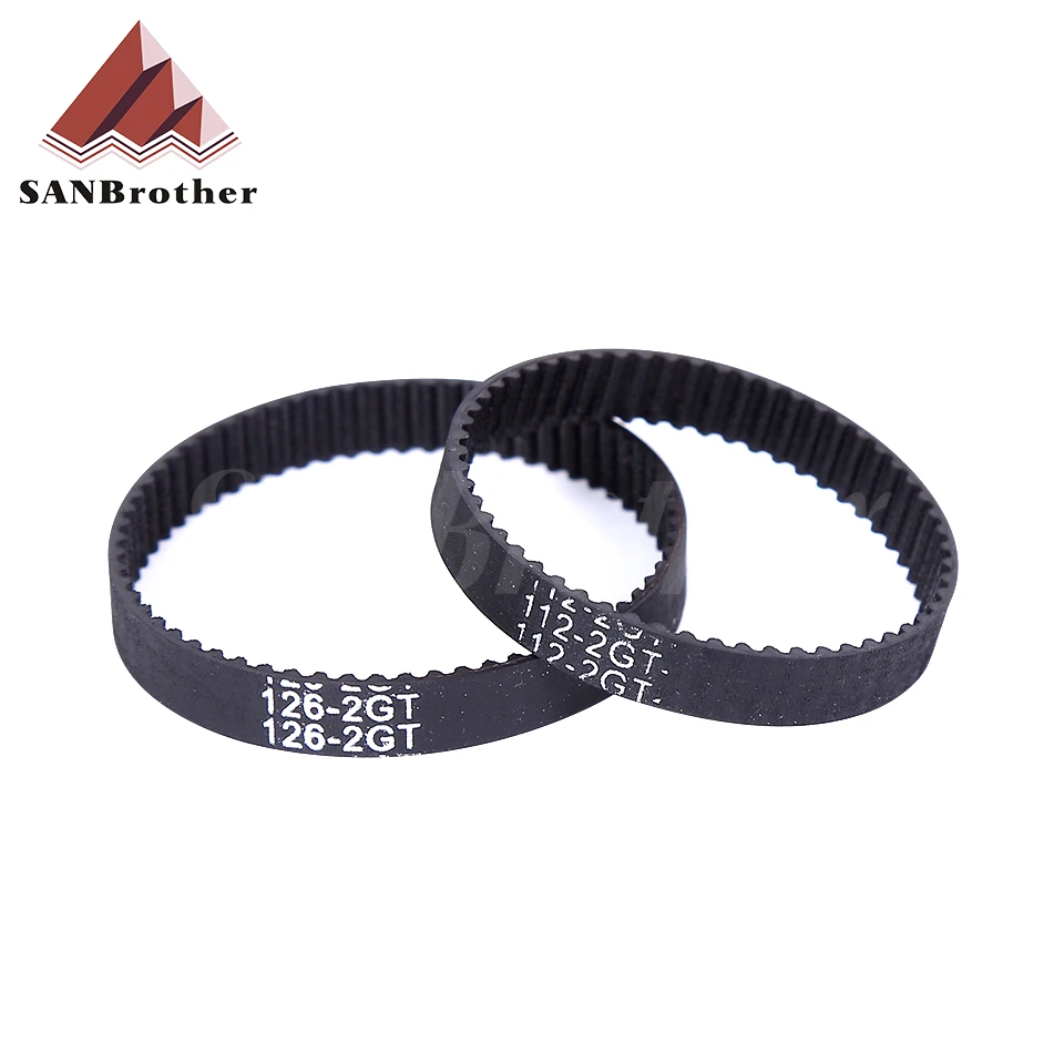 Запчасти для 3D-принтера GT2 Ремень ГРМ с замкнутым контуром резиновый 2GT 6mm124 126 128 130