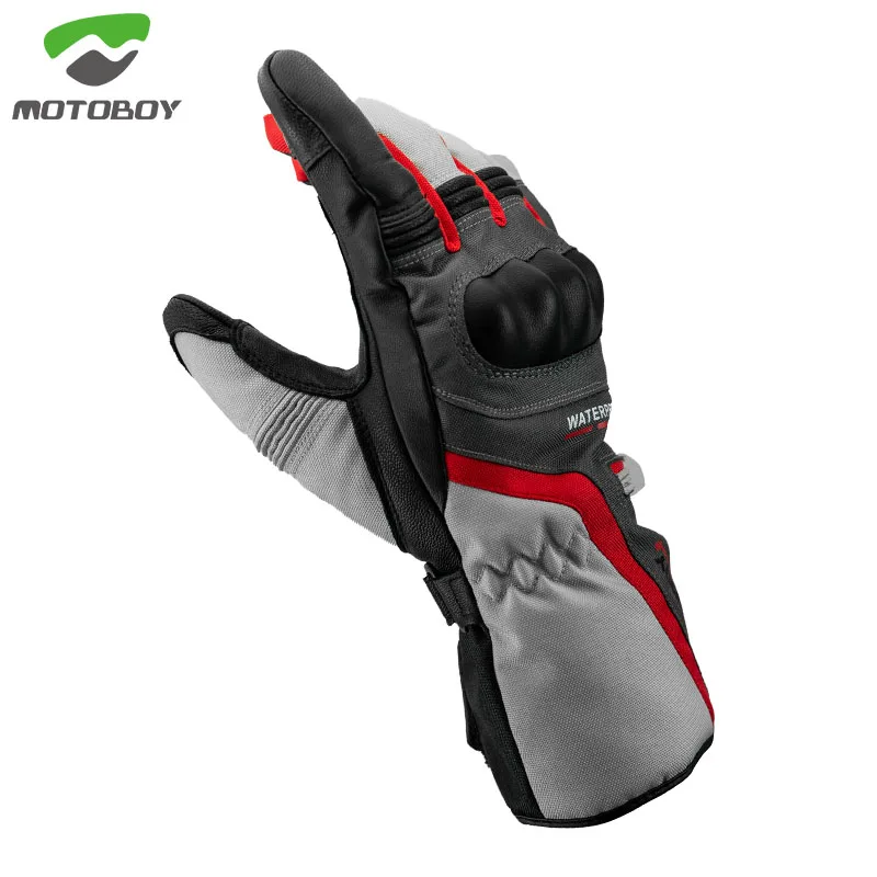 

Motoboy winter motorcycle riding gloves waterproof, windproof, warm, fall proof and wear resistant gloves touch screen