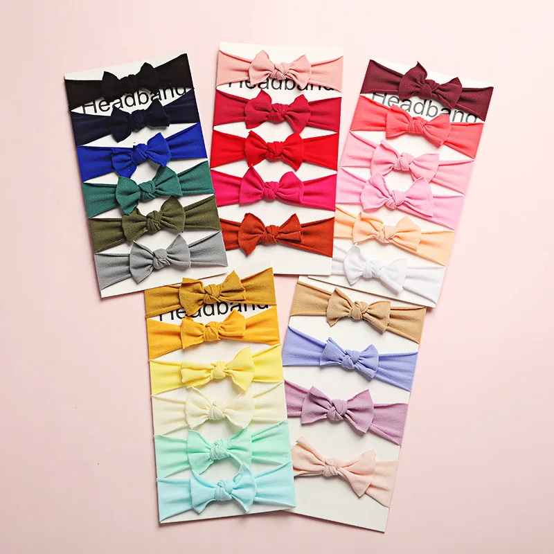 Повязка на голову для новорожденных супер мягкая нейлоновая повязка девочек