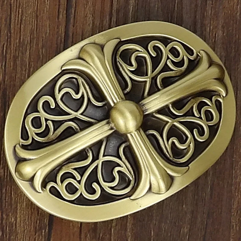 

Pure Copper Belt Buckle Men's Retro Belt Buckle