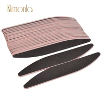 100pcspack black design willow leaves nail files 100180 grit lime nail buffer block diy nails care salon pedicure accessories