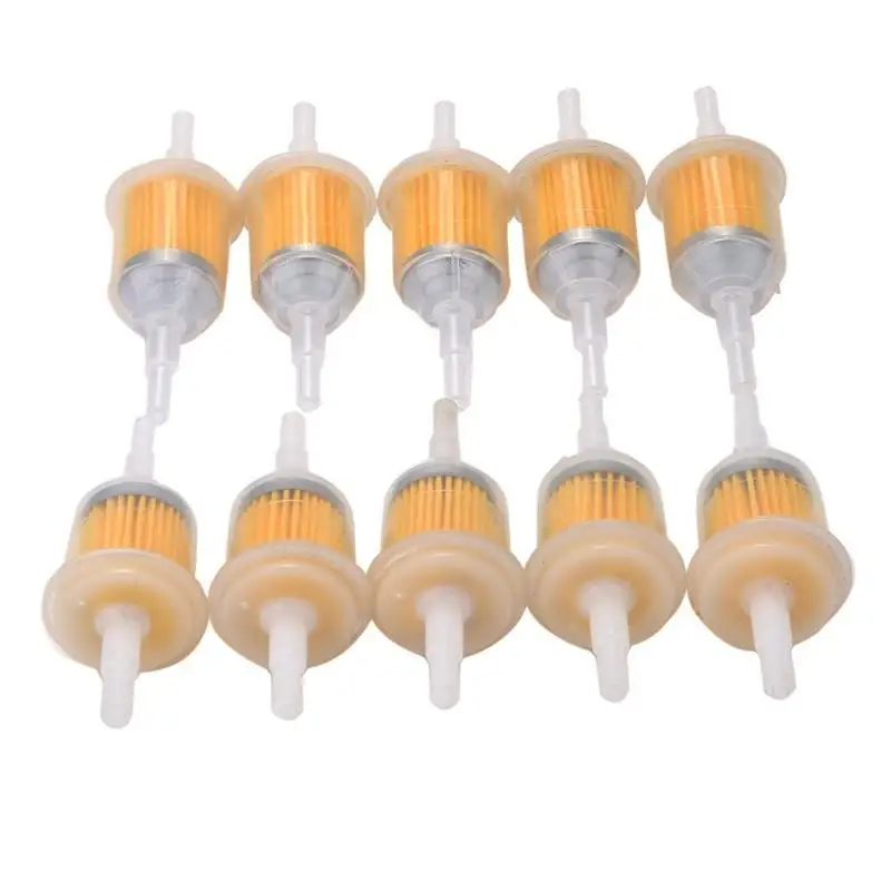 

10pcs Universal Inline Gas/Fuel Filter 6MM-8MM 1/4" For Lawn Mower Small Engine Auto Accessories Motorcycle Accessories Oil Filt