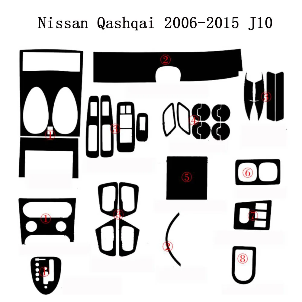 Для Nissan Qashqai 2006 2015 J10 внутренняя Центральная панель управления дверная ручка