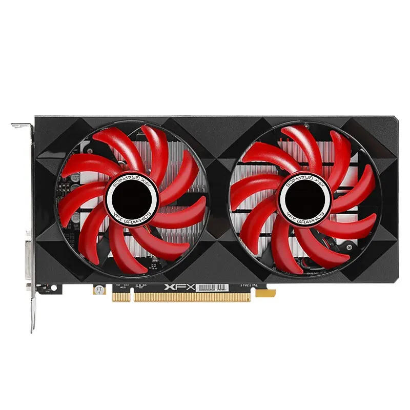 XFX RX 550 4G GDDR5 128 бит HDMI/DP/DVI 6000 МГц игровая настольная видеокарта PUBG память AMD RX500