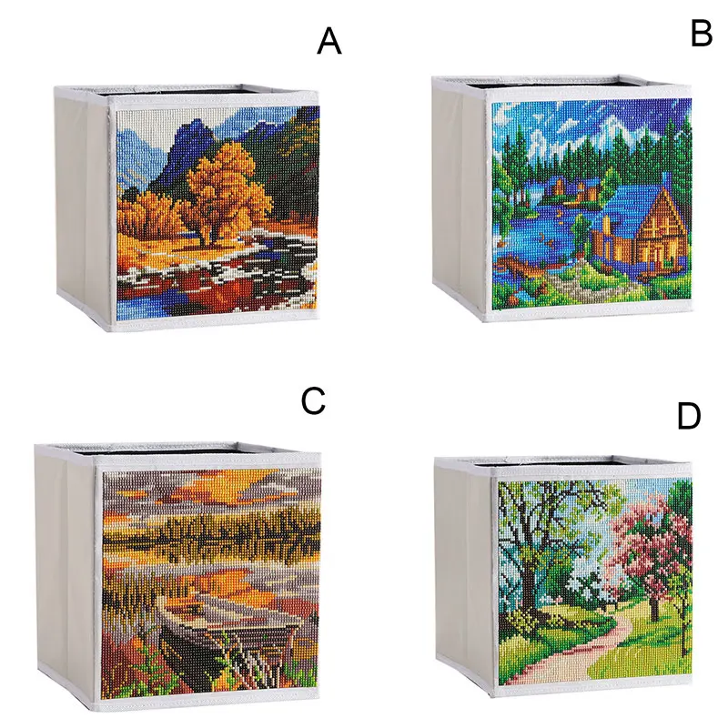 

5D DIY Diamond Painting Kit Painting Storage Box with Pen Tool Resin Diamond for Home Decorations for Adult can CSV