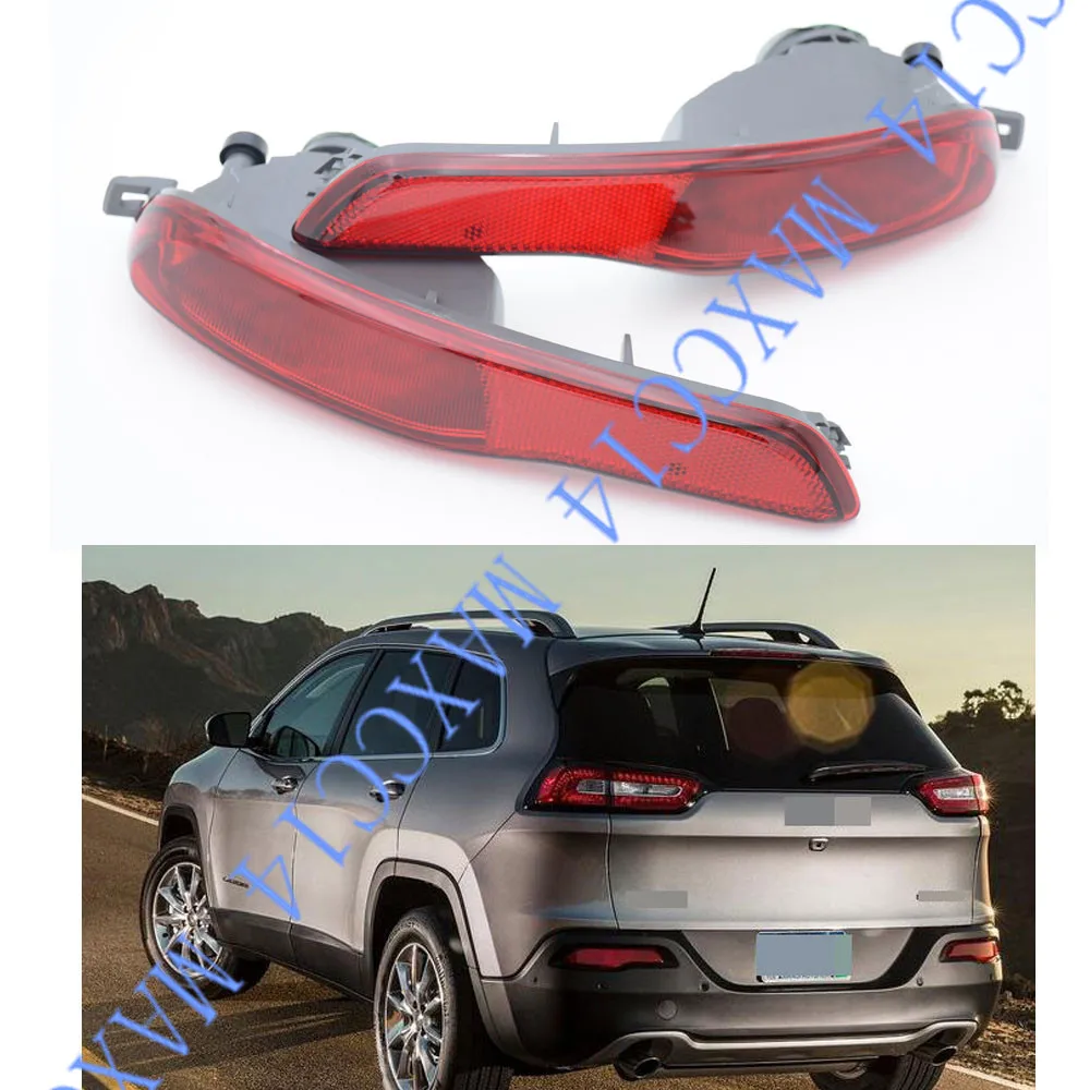 Задний бампер лампа освещения отражатель красные линзы для Jeep Cherokee 2014 |