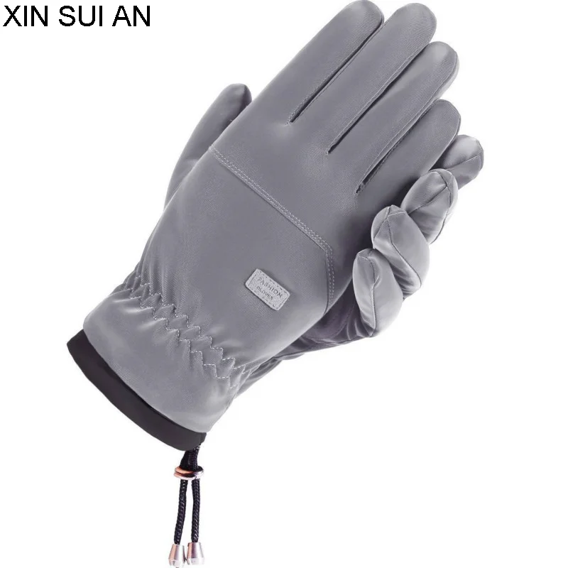 

Waterproof Gloves Men Women Winter Riding Warm Plush Thickened Touch Screen Gloves Windproof Antiskid Outdoor Ski Gloves Autumn
