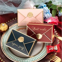 redbluepink envelop shape paper candy box cookie chocolate macaroon wedding party gift packaging boxes for biscuits sugar