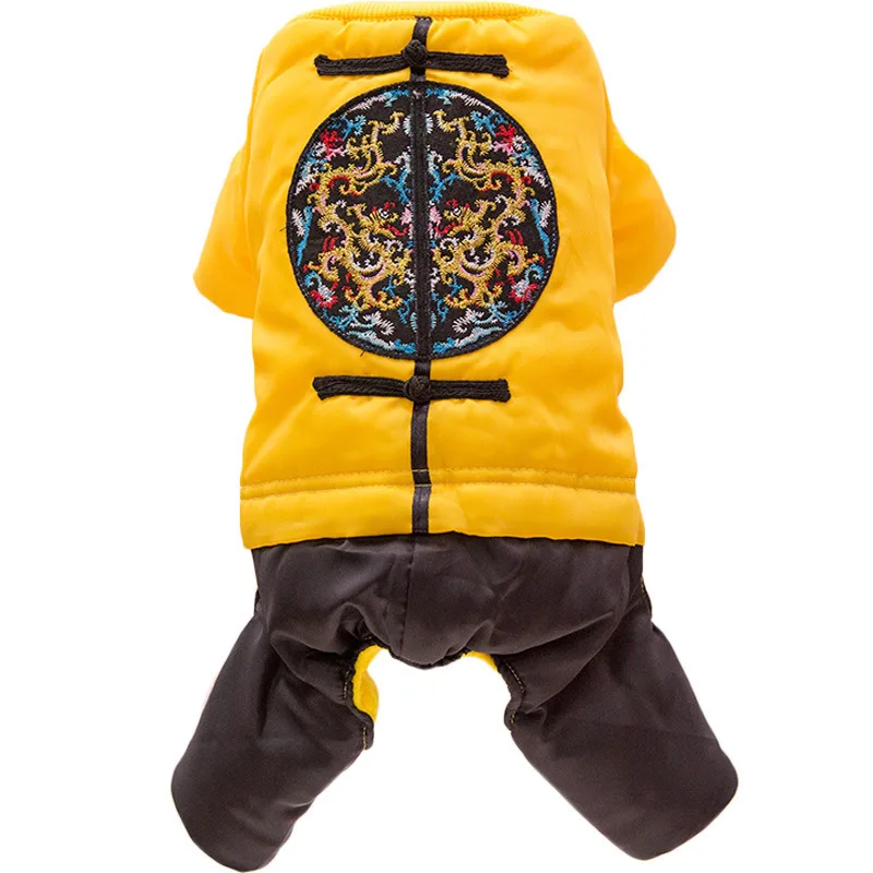 Одежда для собак китайский новогодний костюм домашних питомцев одежда маленьких