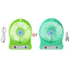 Портативный уличный вентилятор со светодиодный светильник кой, 5 Вт, настольный вентилятор охлаждения с USB, без батареи 18650, Прямая поставка