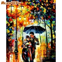 street landscape painting paint by numbers on canvas diy coloring by number acrylic canvas painting modern art picture for wall