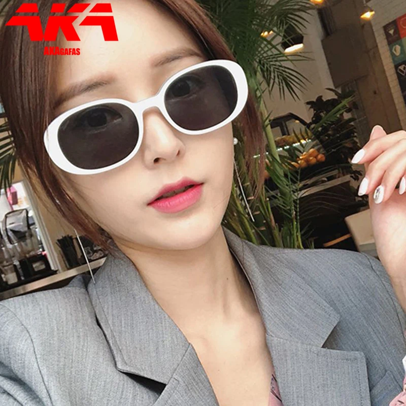 

Солнцезащитные очки AKAgafas в стиле ретро для мужчин и женщин, овальные роскошные дизайнерские солнечные очки, 2021