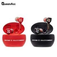 queenacc in ear headset bluetooth 5 noise reduction wireless earphones low latency gaming wireless headphone tws hd stereo sound