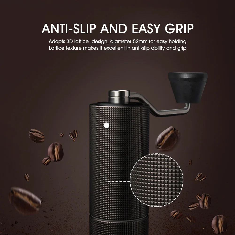 売却 高品質のアルミニウム手動コーヒーグラインダー,高品質のミニ手動コーヒーミル,ステンレス鋼の調整可能な粗さ,キッチン家電