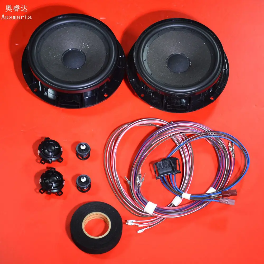 4 шт. OEM автомобильная фотомагнитола и твитер + жгут для гольфа 6 MK6 Passat 5KD035454 5KD 035 411