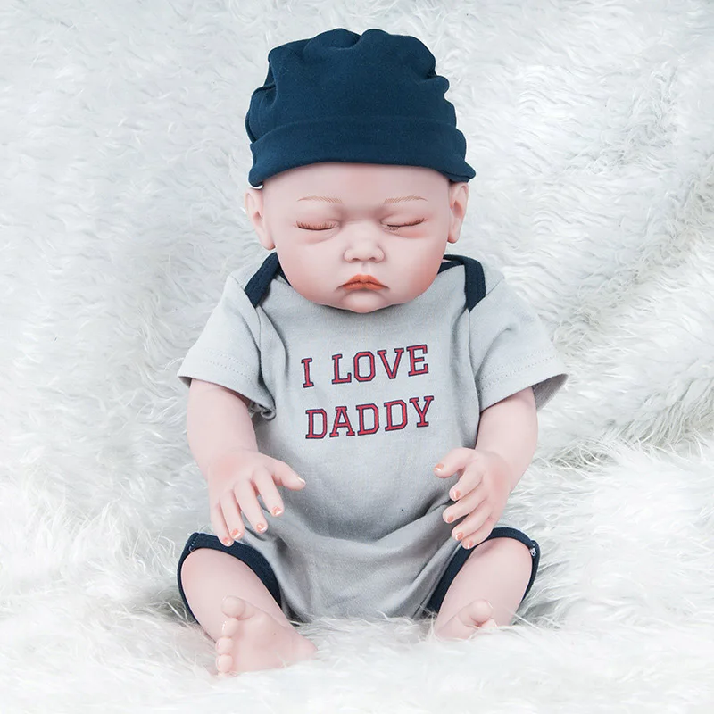 20 дюймов Новорожденные куклы Reborn Baby реалистичные мягкие силиконовые реалистичные куклы ручной работы для малышей игрушки для детей Подарки