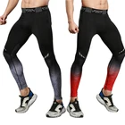 Компрессионные штаны, мужские леггинсы, трико для бега, спортивные штаны из лайкры для тренировок, для велоспорта, тренажерного зала, фитнеса, Мужские штаны