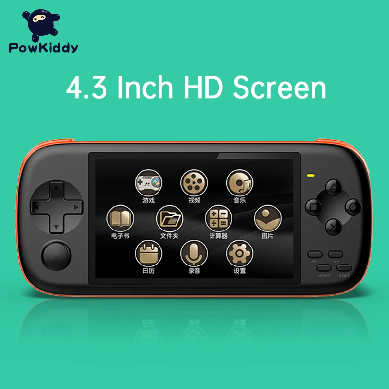 Портативная игровая консоль POWKIDDY J6 4 3 дюйма IPS HD 2300 мА 16 ГБ|Портативные игровые